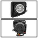 Spyder Auto 9031540 Daytime DRL LED Running Fog Lights; w/Switch; Clear; - Truck Part Superstore