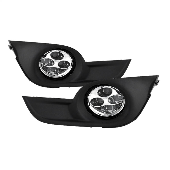 Spyder Auto 9031649 Daytime DRL LED Running Fog Lights; w/Switch; Clear; - Truck Part Superstore