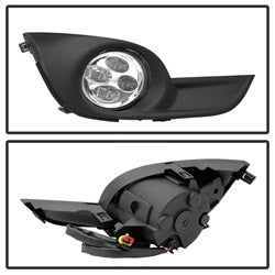 Spyder Auto 9031649 Daytime DRL LED Running Fog Lights; w/Switch; Clear; - Truck Part Superstore