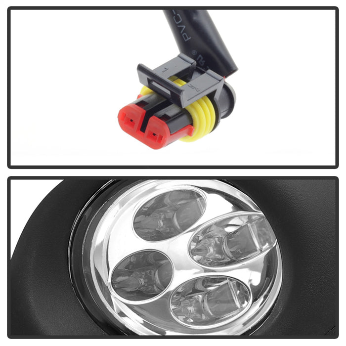 Spyder Auto 9031649 Daytime DRL LED Running Fog Lights; w/Switch; Clear; - Truck Part Superstore