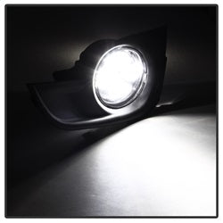 Spyder Auto 9031649 Daytime DRL LED Running Fog Lights; w/Switch; Clear; - Truck Part Superstore