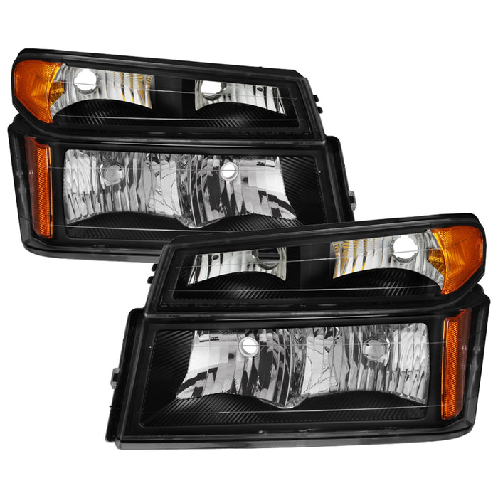 Spyder Auto 9032110 XTune Headlights; OEM; w/Bumper Lights; Black; - Truck Part Superstore