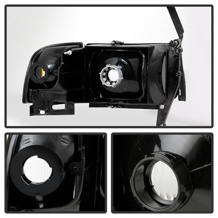 Spyder Auto 9032141 XTune Headlights; w/Corner Lights; Chrome; - Truck Part Superstore