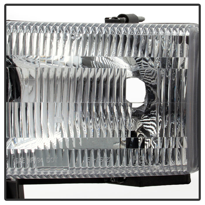 Spyder Auto 9032141 XTune Headlights; w/Corner Lights; Chrome; - Truck Part Superstore