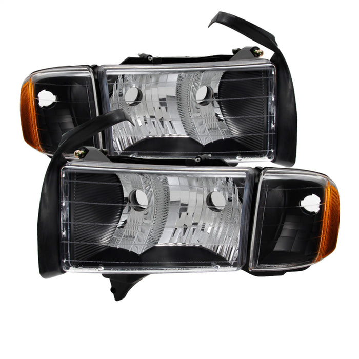 Spyder Auto 9032158 XTune Headlights; OEM; Black; - Truck Part Superstore