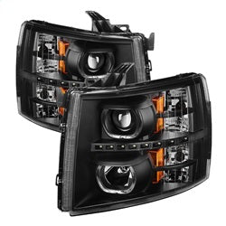 Spyder Auto 9032189 XTune Halo Projector Headlights; LED; Black; - Truck Part Superstore