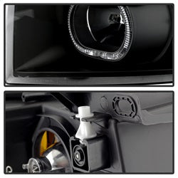 Spyder Auto 9032189 XTune Halo Projector Headlights; LED; Black; - Truck Part Superstore
