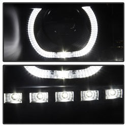Spyder Auto 9032189 XTune Halo Projector Headlights; LED; Black; - Truck Part Superstore