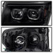 Spyder Auto 9032226 XTune Halo Projector Headlights; LED; Not Compatible w/Xenon/HID Model; Black; - Truck Part Superstore