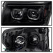 Spyder Auto 9032226 XTune Halo Projector Headlights; LED; Not Compatible w/Xenon/HID Model; Black; - Truck Part Superstore