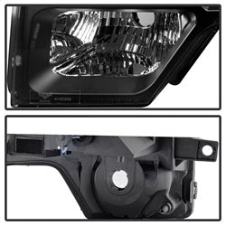 Spyder Auto 9032226 XTune Halo Projector Headlights; LED; Not Compatible w/Xenon/HID Model; Black; - Truck Part Superstore