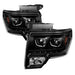 Spyder Auto 9032226 XTune Halo Projector Headlights; LED; Not Compatible w/Xenon/HID Model; Black; - Truck Part Superstore