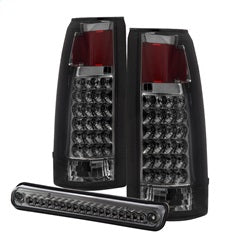 Spyder Auto 9032752 XTune LED Tail Lights; w/3rd LED Brake Light; Smoke; - Truck Part Superstore