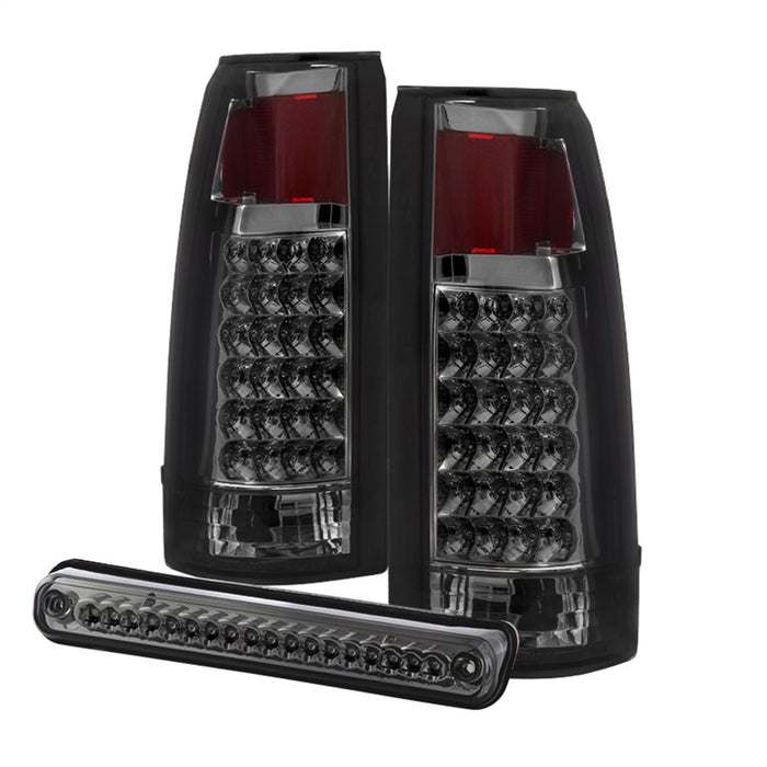 Spyder Auto 9032752 XTune LED Tail Lights; w/3rd LED Brake Light; Smoke; - Truck Part Superstore