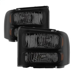 Spyder Auto 9033001 XTune Headlights; Incl. Bulbs/Wiring Harness/Instruction; Black Smoke; - Truck Part Superstore