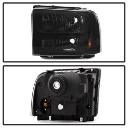 Spyder Auto 9033001 XTune Headlights; Incl. Bulbs/Wiring Harness/Instruction; Black Smoke; - Truck Part Superstore
