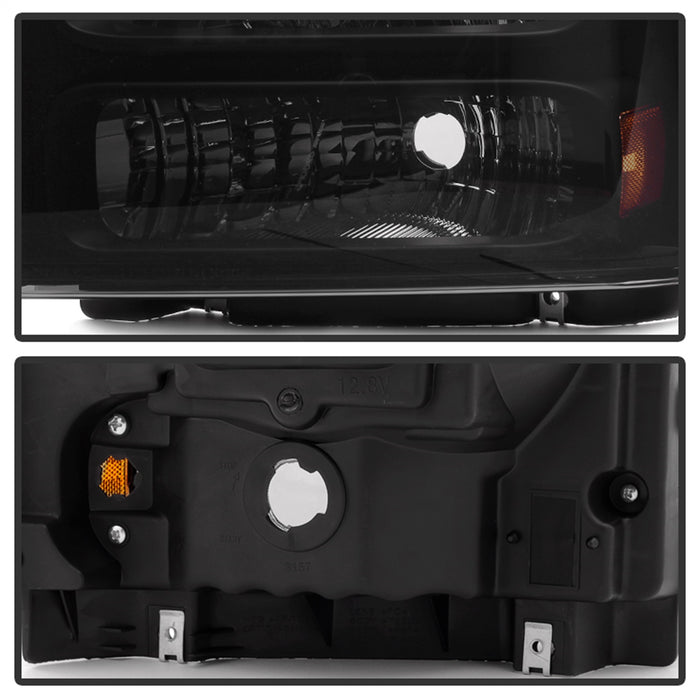 Spyder Auto 9033001 XTune Headlights; Incl. Bulbs/Wiring Harness/Instruction; Black Smoke; - Truck Part Superstore