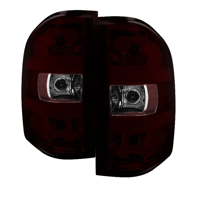 Spyder Auto 9033100 XTune LED Tail Lights; OEM; Dark Red; - Truck Part Superstore