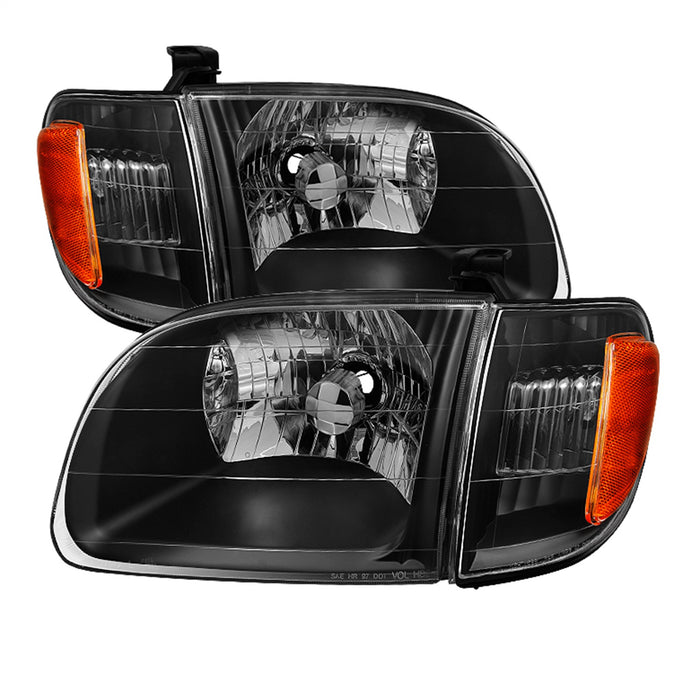 Spyder Auto 9033292 XTune Headlights; w/Corner Lights; OEM; Black; - Truck Part Superstore