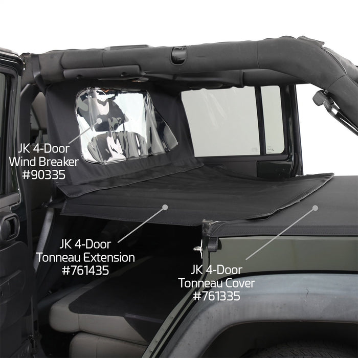 Smittybilt 90335 Wind Breaker 07-18 Wrangler JK 4 DR Black Diamond Smittybilt - Truck Part Superstore
