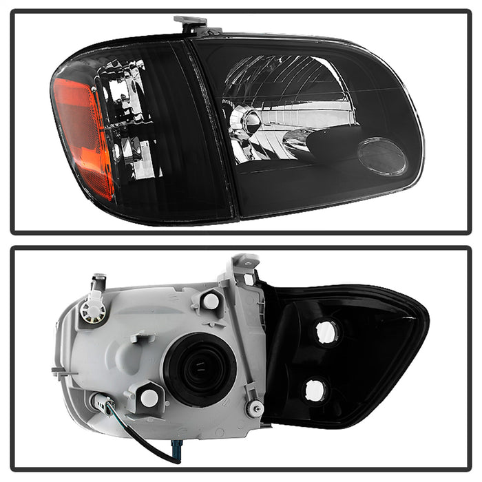 Spyder Auto 9034336 XTune Headlights; w/Corner Lights; OEM; Black; - Truck Part Superstore