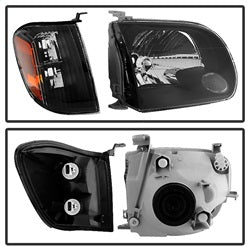 Spyder Auto 9034336 XTune Headlights; w/Corner Lights; OEM; Black; - Truck Part Superstore