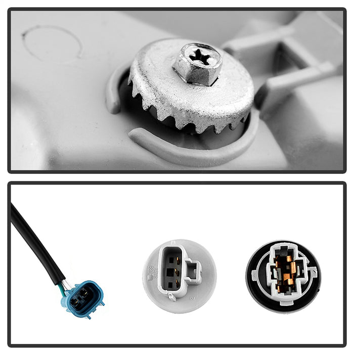Spyder Auto 9034336 XTune Headlights; w/Corner Lights; OEM; Black; - Truck Part Superstore