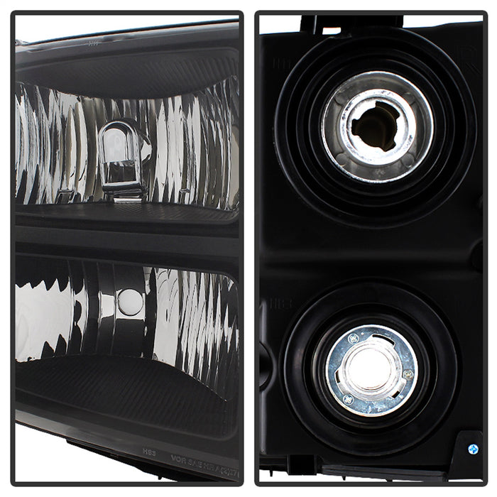 Spyder Auto 9034749 XTune Crystal Headlights; Black; - Truck Part Superstore
