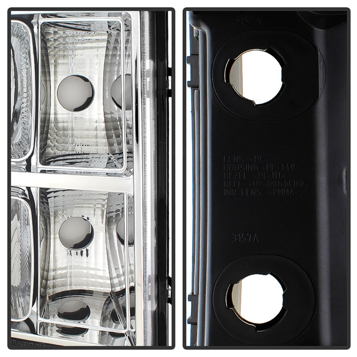 Spyder Auto 9034756 Crystal OE Headlights; Chrome; - Truck Part Superstore