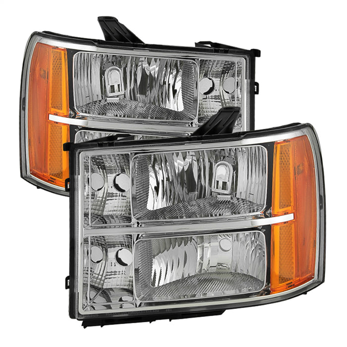 Spyder Auto 9034756 Crystal OE Headlights; Chrome; - Truck Part Superstore