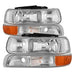 Spyder Auto 9035111 XTune Headlights; w/Bumper Lights; Chrome; - Truck Part Superstore