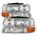 Spyder Auto 9035111 XTune Headlights; w/Bumper Lights; Chrome; - Truck Part Superstore