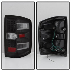 Spyder Auto 9036545 XTune LED Tail Lights; Black; - Truck Part Superstore