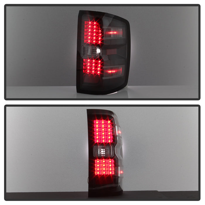 Spyder Auto 9036545 XTune LED Tail Lights; Black; - Truck Part Superstore