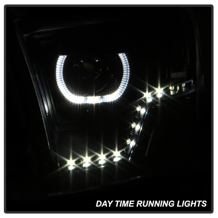 Spyder Auto 9036729 XTune Halo Projector Headlights; LED; Black; - Truck Part Superstore