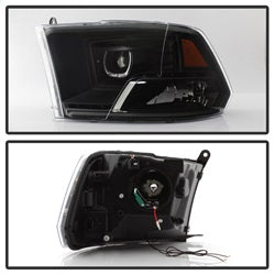 Spyder Auto 9036729 XTune Halo Projector Headlights; LED; Black; - Truck Part Superstore