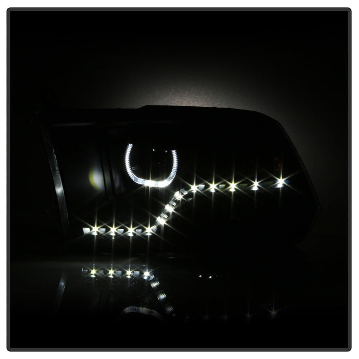 Spyder Auto 9036729 XTune Halo Projector Headlights; LED; Black; - Truck Part Superstore