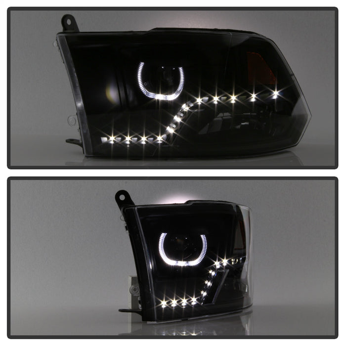 Spyder Auto 9036729 XTune Halo Projector Headlights; LED; Black; - Truck Part Superstore