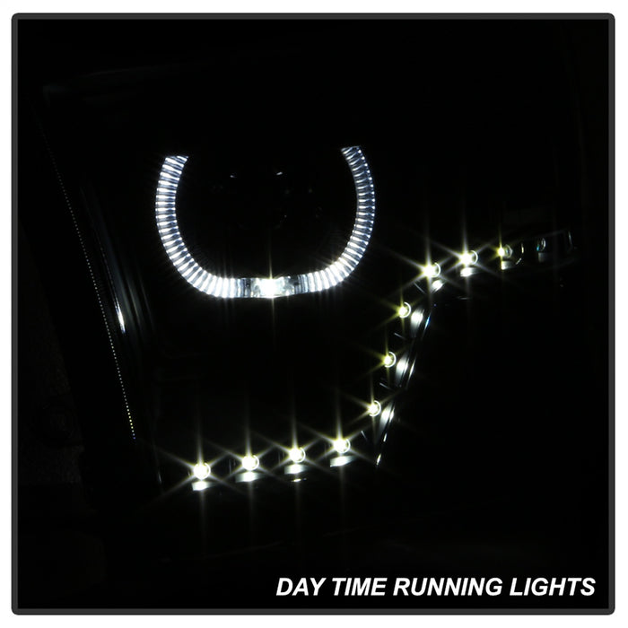 Spyder Auto 9036736 XTune Halo Projector Headlights; LED; Black Smoke; - Truck Part Superstore