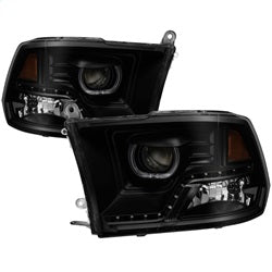 Spyder Auto 9036736 XTune Halo Projector Headlights; LED; Black Smoke; - Truck Part Superstore