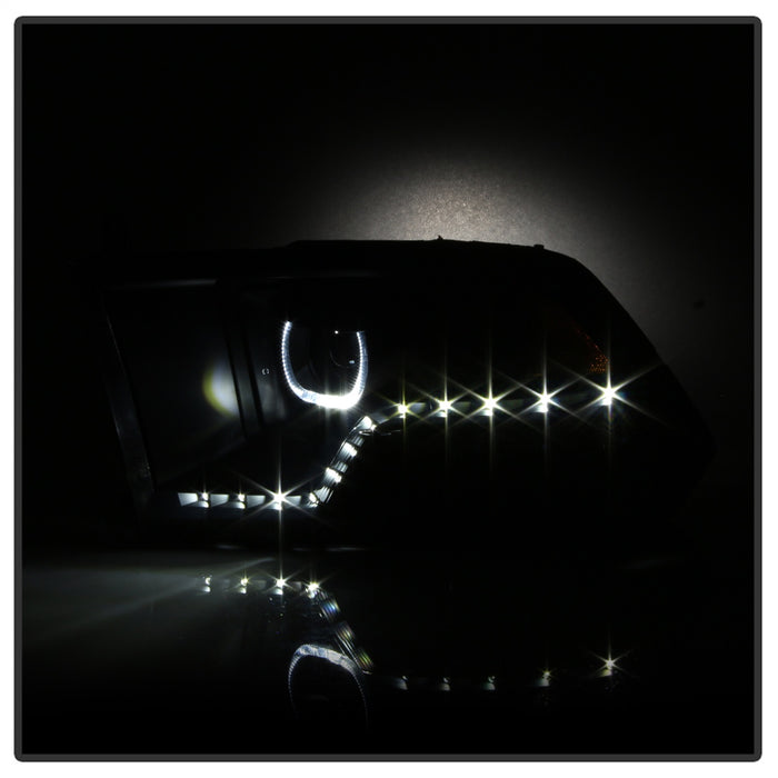 Spyder Auto 9036736 XTune Halo Projector Headlights; LED; Black Smoke; - Truck Part Superstore