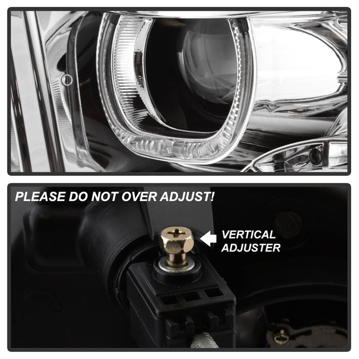 Spyder Auto 9036743 XTune Halo Projector Headlights; LED; Chrome; - Truck Part Superstore