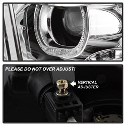 Spyder Auto 9036743 XTune Halo Projector Headlights; LED; Chrome; - Truck Part Superstore