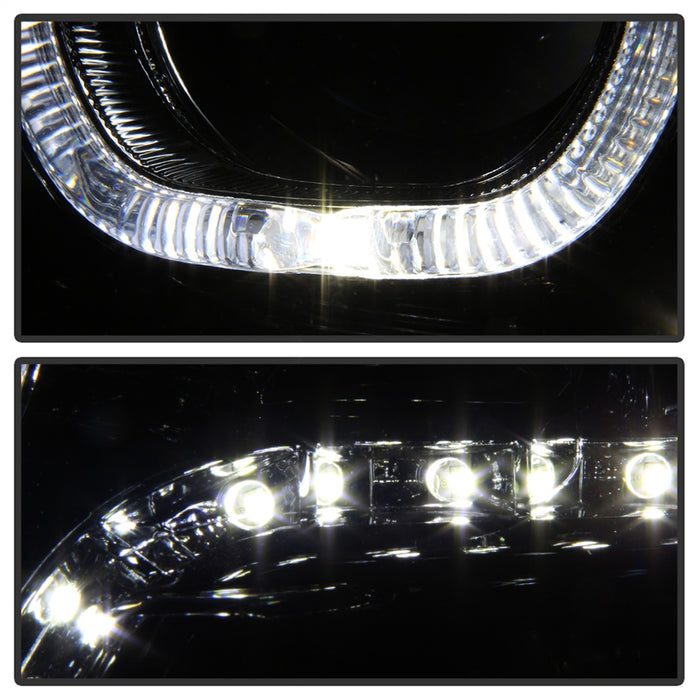 Spyder Auto 9036743 XTune Halo Projector Headlights; LED; Chrome; - Truck Part Superstore
