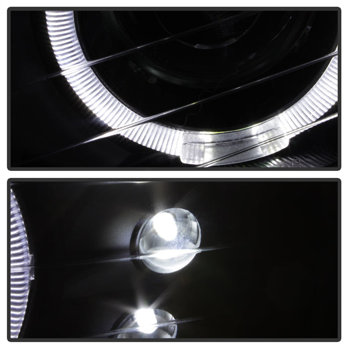 Spyder Auto 9036781 XTune Halo Projector Headlights; 4 pc.; LED; w/Bumper Lights; Black; - Truck Part Superstore