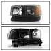 Spyder Auto 9037399 XTune Headlights; w/LED Bumper Lights; Black; - Truck Part Superstore