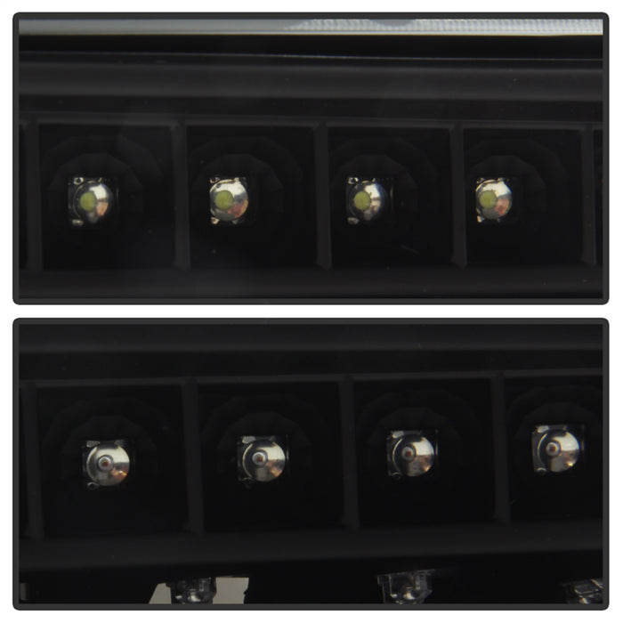 Spyder Auto 9037399 XTune Headlights; w/LED Bumper Lights; Black; - Truck Part Superstore