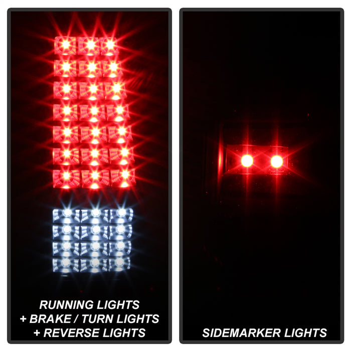 Spyder Auto 9037634 XTune LED Tail Lights; Black; - Truck Part Superstore