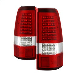 Spyder Auto 9037665 XTune LED Tail Lights; C-Shape; Red Clear; - Truck Part Superstore