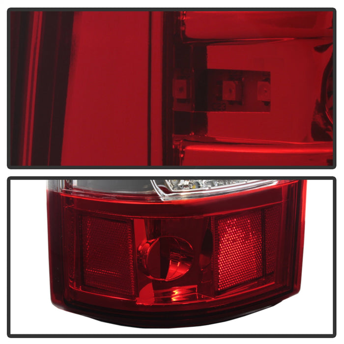 Spyder Auto 9037665 XTune LED Tail Lights; C-Shape; Red Clear; - Truck Part Superstore
